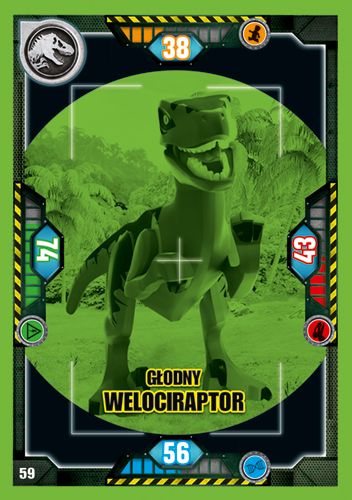 LEGO® Jurassic World™ TCG - Nr 59: Głodny welociraptor