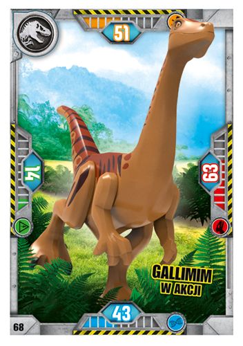 LEGO® Jurassic World™ TCG - Nr 68: Gallimim w akcji