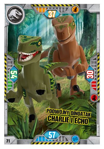 LEGO® Jurassic World™ TCG - Nr 71: Podwójny dinoatak Charlie i Echo