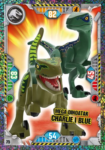 LEGO® Jurassic World™ TCG - Nr 75: Mega dinoatak Charlie i Blue