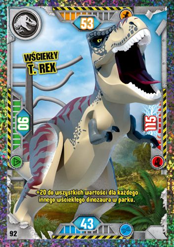 LEGO® Jurassic World™ TCG - Nr 92: Wściekły T. rex