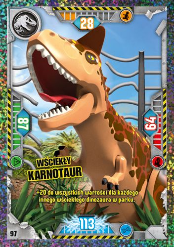 LEGO® Jurassic World™ TCG - Nr 97: Wściekły karnotaur