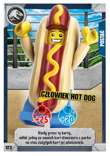 LEGO® Jurassic World™ TCG - Nr 123: Człowiek hot dog