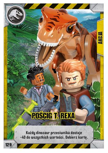 LEGO® Jurassic World™ TCG - Nr 129: Pościg T. rexa