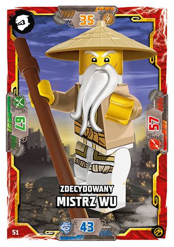 LEGO® NINJAGO® TCG7 - Nr 51: Zdecydowany Mistrz Wu