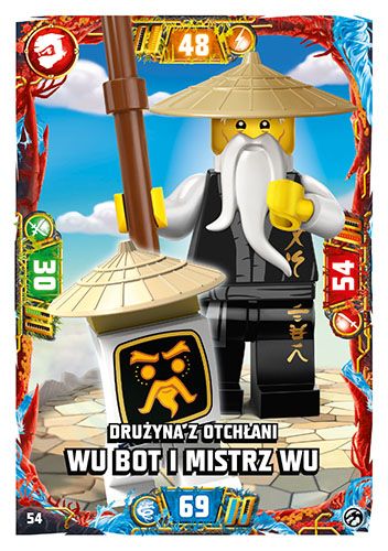 LEGO® NINJAGO® TCG7 - Nr 54: Drużyna z otchłani: Wu bot i Mistrz Wu