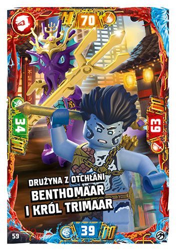 LEGO® NINJAGO® TCG7 - Nr 59: Drużyna z otchłani: Benthomaar i król Trimaar