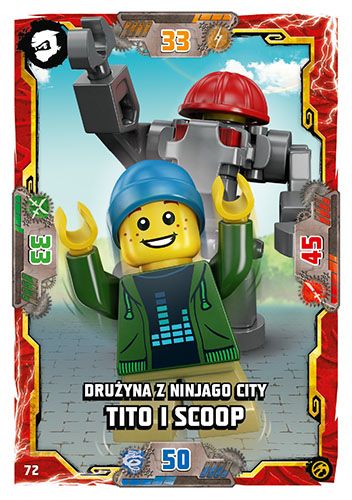 LEGO® NINJAGO® TCG7 - Nr 72: Drużyna z Ninjago City: Tito i Scoop