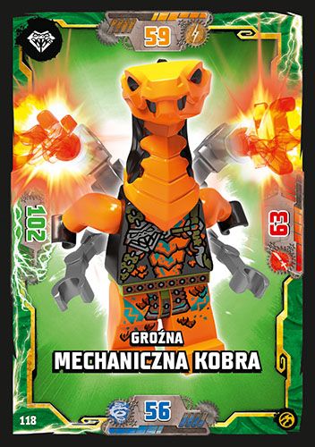 LEGO® NINJAGO® TCG7 - Nr 118: Groźna mechaniczna kobra