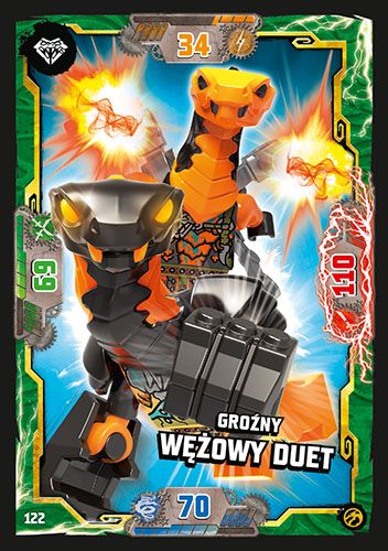 LEGO® NINJAGO® TCG7 - Nr 122: Groźny wężowy duet