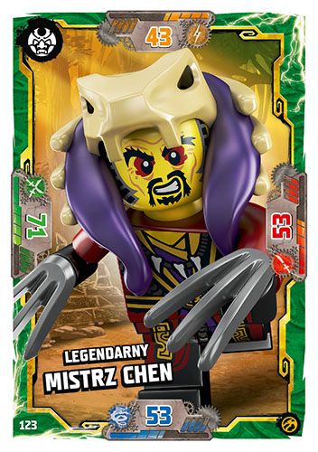 LEGO® NINJAGO® TCG7 - Nr 123: Legendarny Mistrz Chen