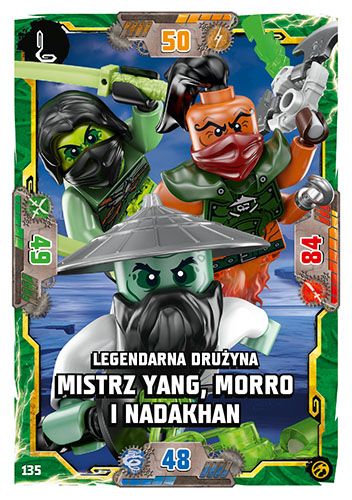 LEGO® NINJAGO® TCG7 - Nr 135: Legendarna drużyna: Mistrz Yang, Morro i Nadakhan