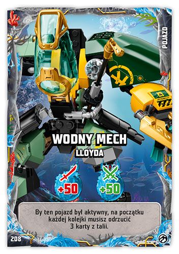 LEGO® NINJAGO® TCG7 - Nr 208: Wodny mech Lloyda