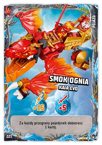 LEGO® NINJAGO® TCG7 - Nr 221: Smok ognia Kaia EVO