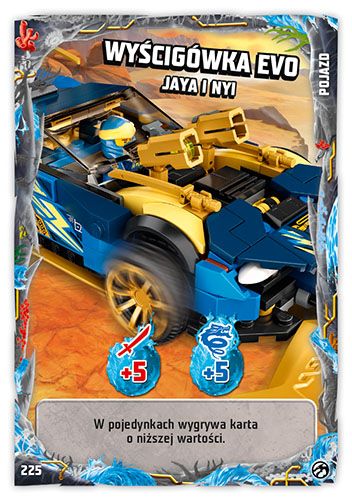 LEGO® NINJAGO® TCG7 - Nr 225: Wyścigówka EVO Jaya i Nyi