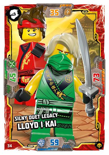 LEGO® NINJAGO® TCG7. Następny Poziom - Nr 34: Silny duet Legacy: Lloyd i Kai