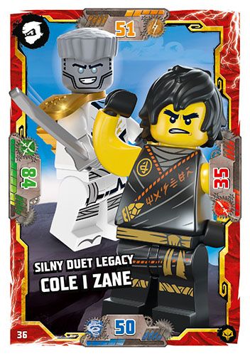 LEGO® NINJAGO® TCG7. Następny Poziom - Nr 36: Silny duet Legacy: Cole i Zane