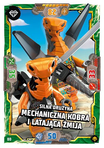 LEGO® NINJAGO® TCG7. Następny Poziom - Nr 80: Silna drużyna: mechaniczna kobra i latająca żmija
