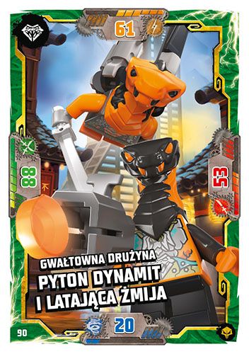 LEGO® NINJAGO® TCG7. Następny Poziom - Nr 90: Gwałtowna drużyna: pyton dynamit i latająca żmija