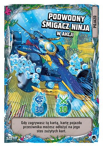 LEGO® NINJAGO® TCG7. Następny Poziom - Nr 121: Podwodny śmigacz ninja w akcji