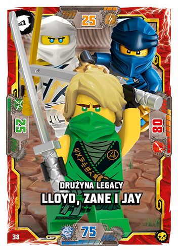 LEGO® NINJAGO® TCG6 - Nr 38: Drużyna Legacy Lloyd, Zane i Jay