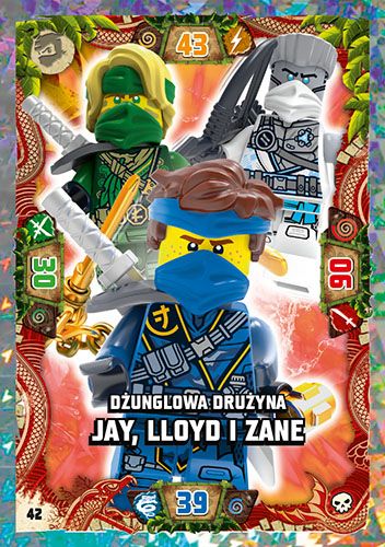 LEGO® NINJAGO® TCG6 - Nr 42: Dżunglowa drużyna Jay, Lloyd i Zane