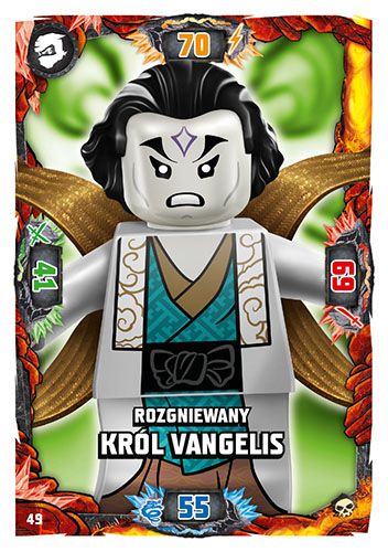 LEGO NINJAGO TCG6 Nr 49 Rozgniewany kr l Vangelis Kultowy.pl