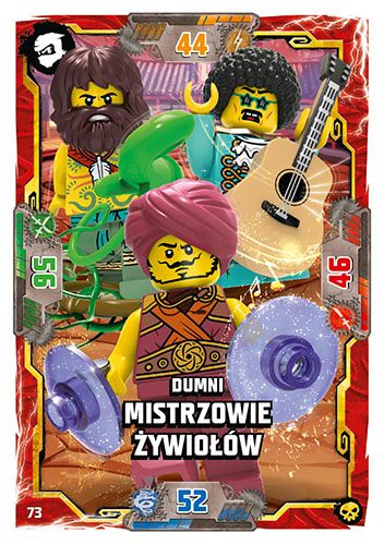 LEGO® NINJAGO® TCG6 - Nr 73: Dumni Mistrzowie Żywiołów