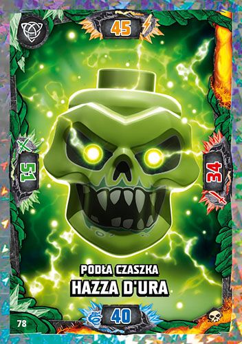 LEGO® NINJAGO® TCG6 - Nr 78: Podła Czaszka Hazza D'Ura
