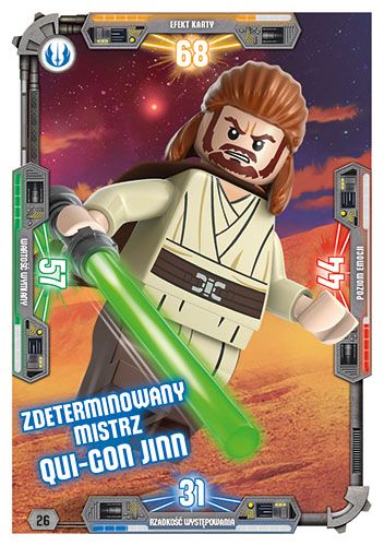LEGO® Star Wars® TCC3 - Nr  26: Zdeterminowany Mistrz Qui-Gon Jinn