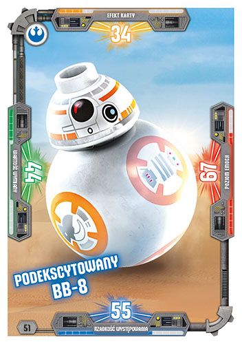 LEGO® Star Wars® TCC3 - Nr  51: Podekscytowany BB-8
