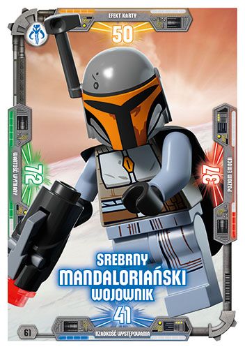 LEGO® Star Wars® TCC3 - Nr  61: Srebrny mandaloriański wojownik