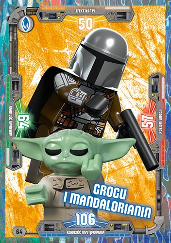 LEGO® Star Wars® TCC3 - Nr  64: Grogu i Mandalorianin