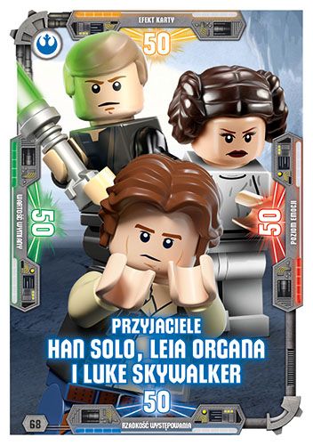 LEGO® Star Wars® TCC3 - Nr  68: Przyjaciele Han Solo, Leia Organa i Luke Skywalker