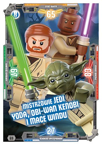 LEGO® Star Wars® TCC3 - Nr  69: Mistrzowie Jedi Yoda, Obi-Wan Kenobi i  Mace Windu