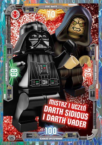 LEGO® Star Wars® TCC3 - Nr  125: Mistrz i uczeń Darth Sidious i Darth Vader