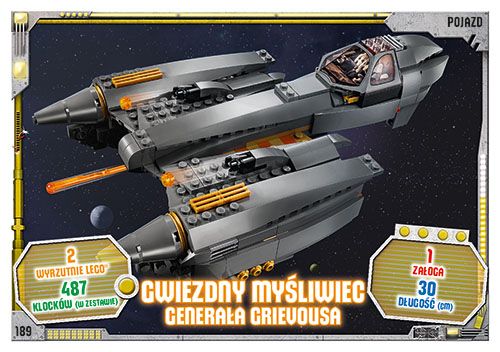 LEGO® Star Wars® TCC3 - Nr  189: Gwiezdny myśliwiec Generała Grievousa