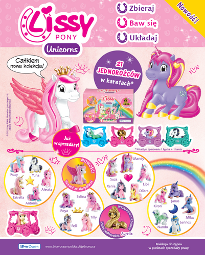 Kolekcja Lissy Pony Unicorns