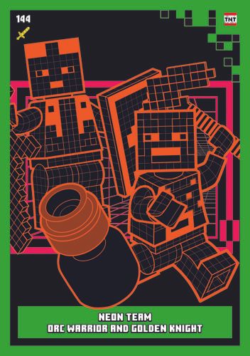 LEGO® Minecraft™ TCC2 - Nr 144: Neon Team Orc Warrior and Golden Knight