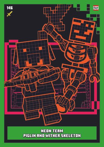 LEGO® Minecraft™ TCC2 - Nr 146: Neon Team Piglin and Wither Skeleton