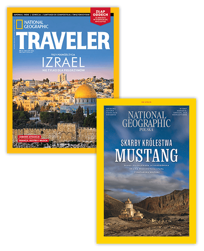 Pakiet rocznych prenumerat National Geographic + NG Traveler