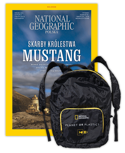 Roczna prenumerata National Geographic + rozkładany plecak 'Planet or Plastic'