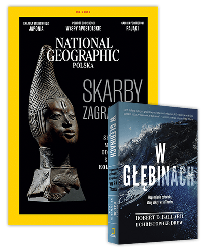 Roczna prenumerata National Geographic z książką "W głębinach. Wspomnienia człowieka, który odkrył wrak Titanica"