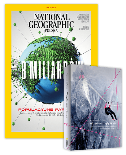 Roczna prenumerata National Geographic z książką "Wszystkie Szczyty Świata" 