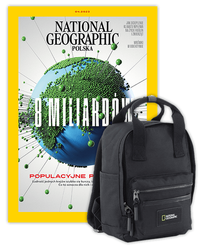 Roczna prenumerata National Geographic z czarnym plecakiem NG LEGEND LARGE