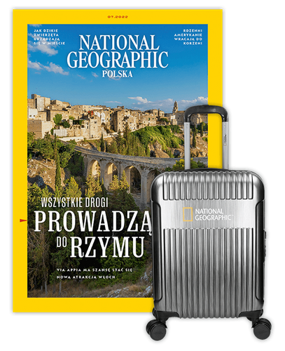 Roczna prenumerata National Geographic + Walizka Transit S