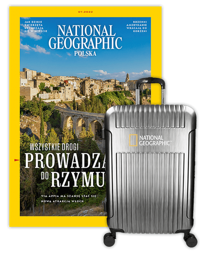 Roczna prenumerata National Geographic + Walizka Transit L 