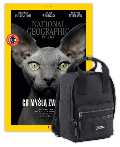 Roczna prenumerata National Geographic z czarnym plecakiem NG LEGEND LARGE