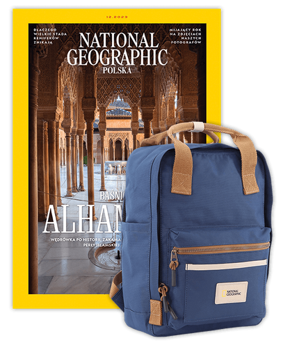 Roczna prenumerata National Geographic z plecakiem NG LEGEND LARGE NAVY