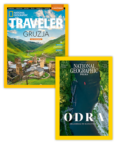 Pakiet rocznych prenumerat National Geographic + NG Traveler